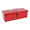 thumbnail image 3 of Caja de almacenamiento de Estuche de transporte de Metal para herramientas de reparación de automóviles, 15x6,3x5 pulgadas con pestillo para coche dom, 3 of 8