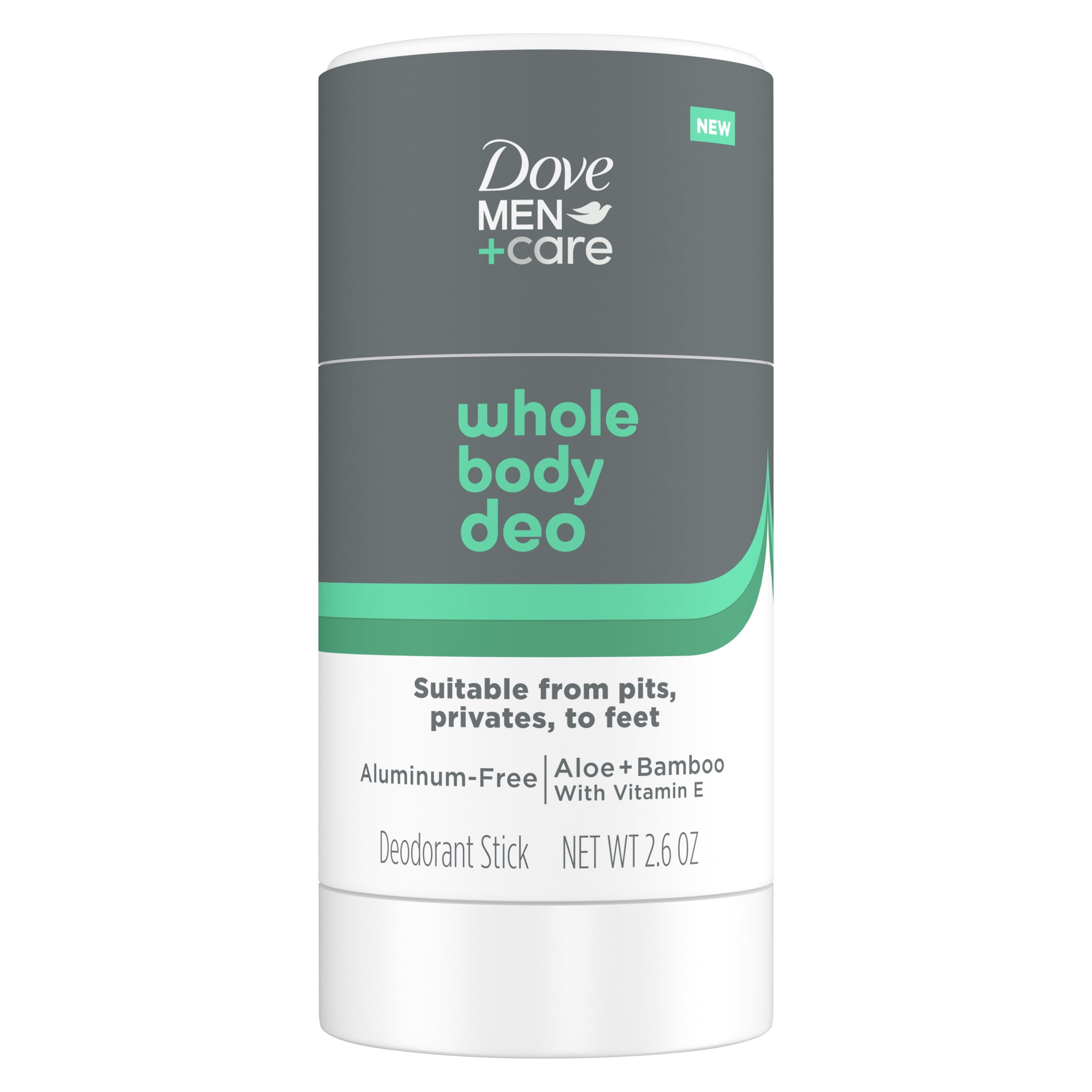 (2 pack) Dove Men +Care Whole Body Deo Stick, Bamboo & Aloe 2.6 oz
