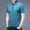 A0472-Dark Blue, variant on POTETI Mens Polo Shirts Collared Casual Short Sleeve Shirts Quarter Zip Summer Loose Solid Tops