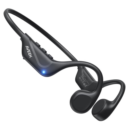 Aveek Bone Conduction Headphones with IPX5 Waterproof,5.4 Bluetooth Headphones - 10H Playtime for Running, Cycling, Workout, Gift