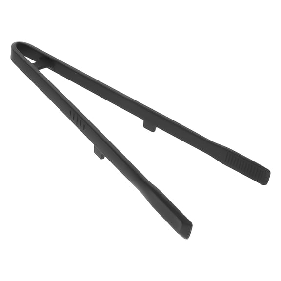 ETEREAUTY Black Silicone Kitchen Clamp Tong for Cooking, Grilling, BBQ, and Outdoor Food Preparation