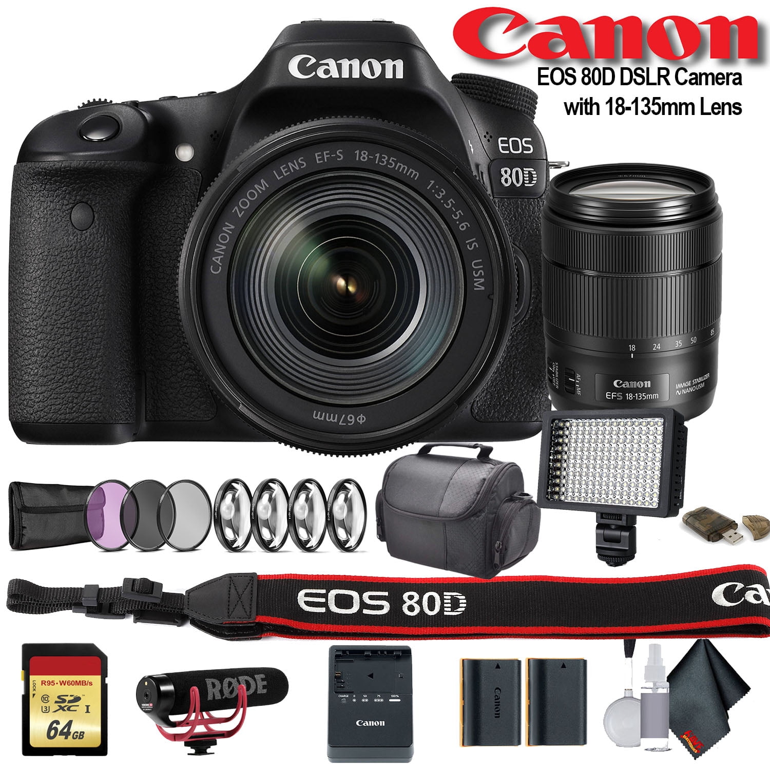 Canon EOS R10 Camera + RF 100-400mm f/5.6-8 IS USM Lens +128GB+