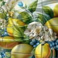 thumbnail image 3 of Ambesonne Mediterranean Valance & Curtain 3 Pcs Set, Lemons Classic Mosaic, 55"x45", Blue Yellow and Green, 3 of 7