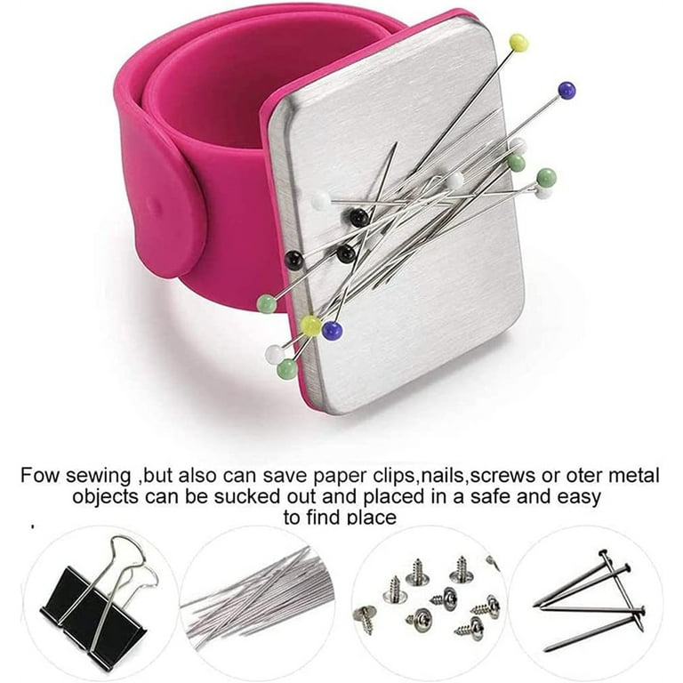 Magnetic Pin Holder Sewing, Silicone Bracelet Pin Cushion