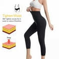 thumbnail image 5 of Sauna Leggings with Pockets for Women Sweat Pants High Waist Compression Slimming Hot Thermo Workout Training Capris Body Shaper By Aosijia, 5 of 11