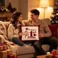 thumbnail image 7 of PiGOGI Christmas theme Pillow Covers Festive Throw Pillow Cases Xmas Decorative Cushion Covers Soft Washable for Sofa Bedroom Polyester, 7 of 7