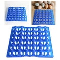 thumbnail image 4 of Portahuevos de 30 celdas, bandeja de plástico transpirable a prueba de golpes para huevos, contenedor, caja de almacenamiento, organización Azul Colco Caja de almacenamiento de huevos, 4 of 6
