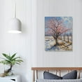 thumbnail image 3 of Awypu - Triptych (Orchard in Blossom, The pink peach tree, in Blossom), Vincent Van Gogh Art Reproduction. Giclee Canvas Prints Wall Art for Home Decor, 3 of 4