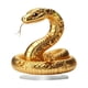 thumbnail image 1 of Letrero de mesa con diseño de serpiente dorada plana 2D, adorno de mesa, decoración de navideña con soporte, año Nuevo Chino ligero, 1 of 9