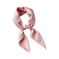 thumbnail image 2 of Lumtrix Silk Satin Scarf 27.5" Small Square Handkerchief Ribbon Neck Scarfs for Women Men Pink One Size, 2 of 3