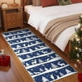 thumbnail image 3 of Christmas Runner Rug 2x6 Washable Rugs, Boho Christmas Tree Snowflake Rug Non-Slip Soft Low Pile Non Shedding Indoor Holiday Decor Carpet for Bedroom Bathroom Laundry Staircase Foyer (Blue, 2'x6'), 3 of 6