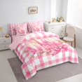 thumbnail image 2 of Erosebridal Happy Easter Girls Twin Bedding Sets, Pink Flower Bow Bedding Comforter Set, 7 Pieces, 2 of 7