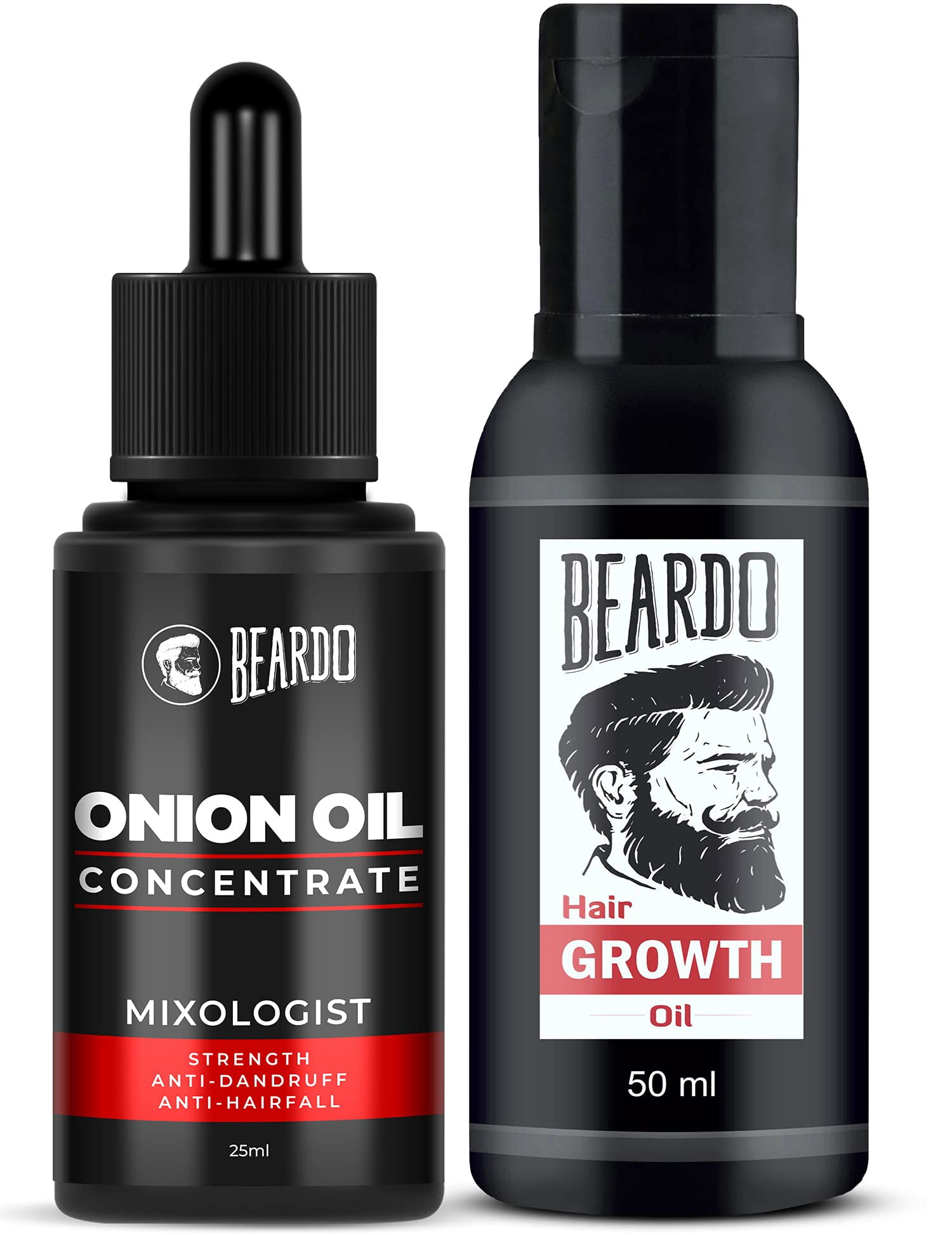 Beardo Beard & Hair Growth Oil (50ml) and Onion Oil (25ml) 