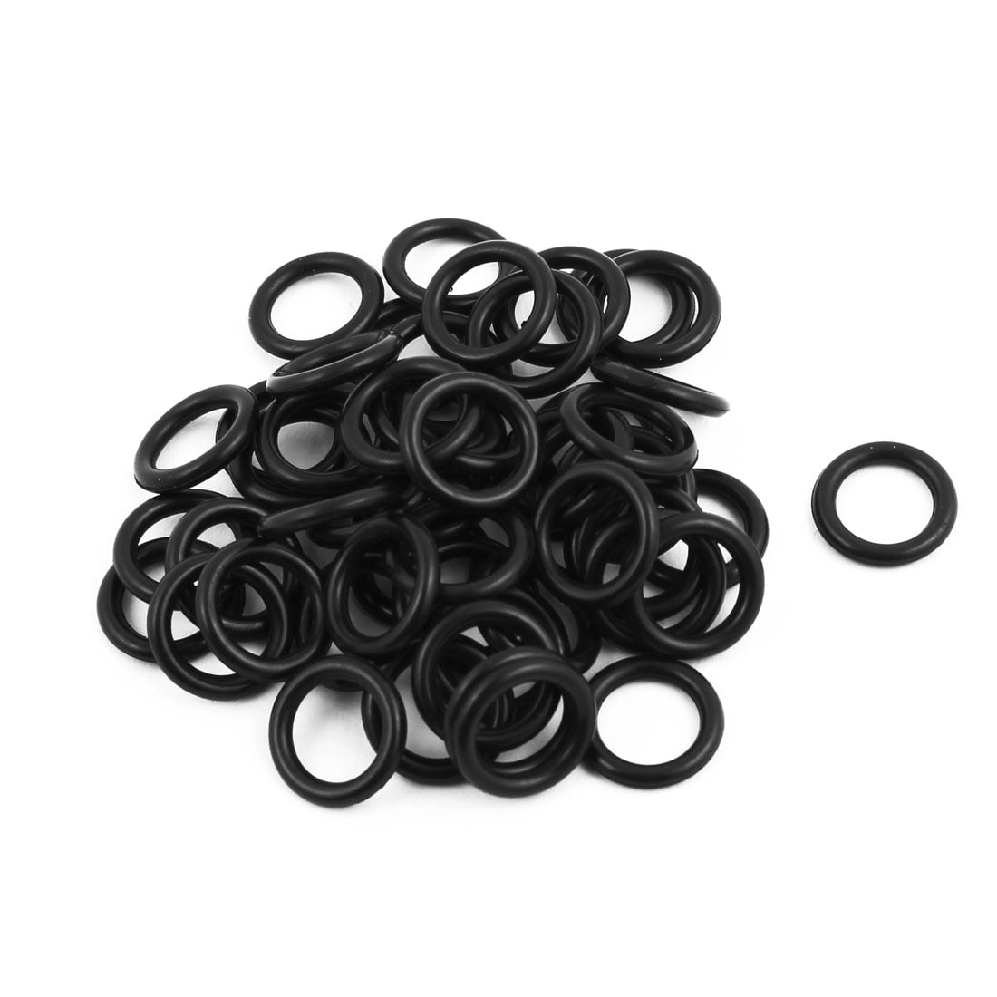 50 Pcs Black 7.5mm x 1.8mm Oil Resistant Sealing Ring Oshape NBR