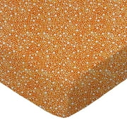 SheetWorld Fitted 100% Cotton Percale Play Yard Sheet Fits BabyBjorn Travel Crib Light 24 x 42, Confetti Dots Orange
