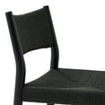 thumbnail image 4 of Erie Black Woven Paper Cord and Wood Counter Stool, 4 of 12