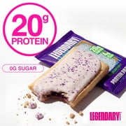 Legendary Foods Blueberry Protein Pastry, 20g Protein, 4 Pack, Keto Friendly, Gluten Free