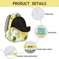 thumbnail image 4 of Summer Backpack with Fresh Lemon Print Lightweight and Stylish School Bag Featuring Bright Yellow Floral Design, 4 of 6