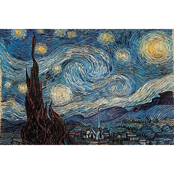 Starry Night by Vincent Van Gogh - Art Poster
