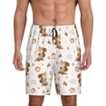 thumbnail image 2 of Picia Fall Squirrel Pajama Shorts for Men, Men's Pajama Bottoms, Sleepwear,Short Pajama Pants-XX-Large, 2 of 9