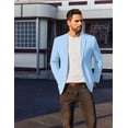 thumbnail image 3 of COOFANDY Men's Linen Blazer Jacket Lightweight Two Botton Sport Coat Slim Fit Business Suit Jacket, 3 of 6