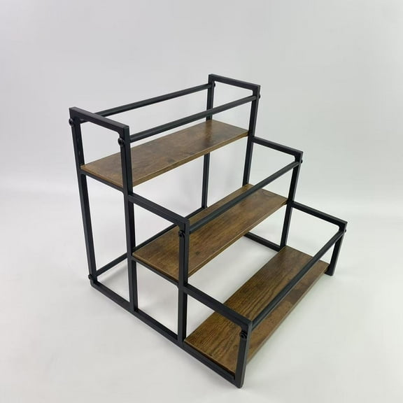 WLZGDFB  Bottle racks,Coffee Syrup Rack Organizer Syrup Bottle Holder Stand for Coffee Bar 3-Tier 12 Bottles Storage Shelves for Syrup, Wine - 13x13.4x13.4 in