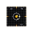 thumbnail image 5 of Ez Aim Adhesive Splash Reactive Paper Shooting Targets, 8 In Sight-In Grid, 6-Pack, Black & Orange, 5 of 6