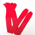 thumbnail image 1 of Collants en Strass Blanc Noir Enfants Fille Été Maille Bébé Enfants Filles Collants Mode Bas Résille Dentelle Creuse Chaussettes Rouges 3-6 Ans, 1 of 6
