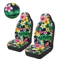 thumbnail image 3 of Uorisanigo Car Seat Covers for Front Seats – High-Back 2 Front Set, Tropical Flower Leaves Automotive Seats Cover, Interior Accessories Covers for Car Truck Van SUV Seat Protection, 3 of 7
