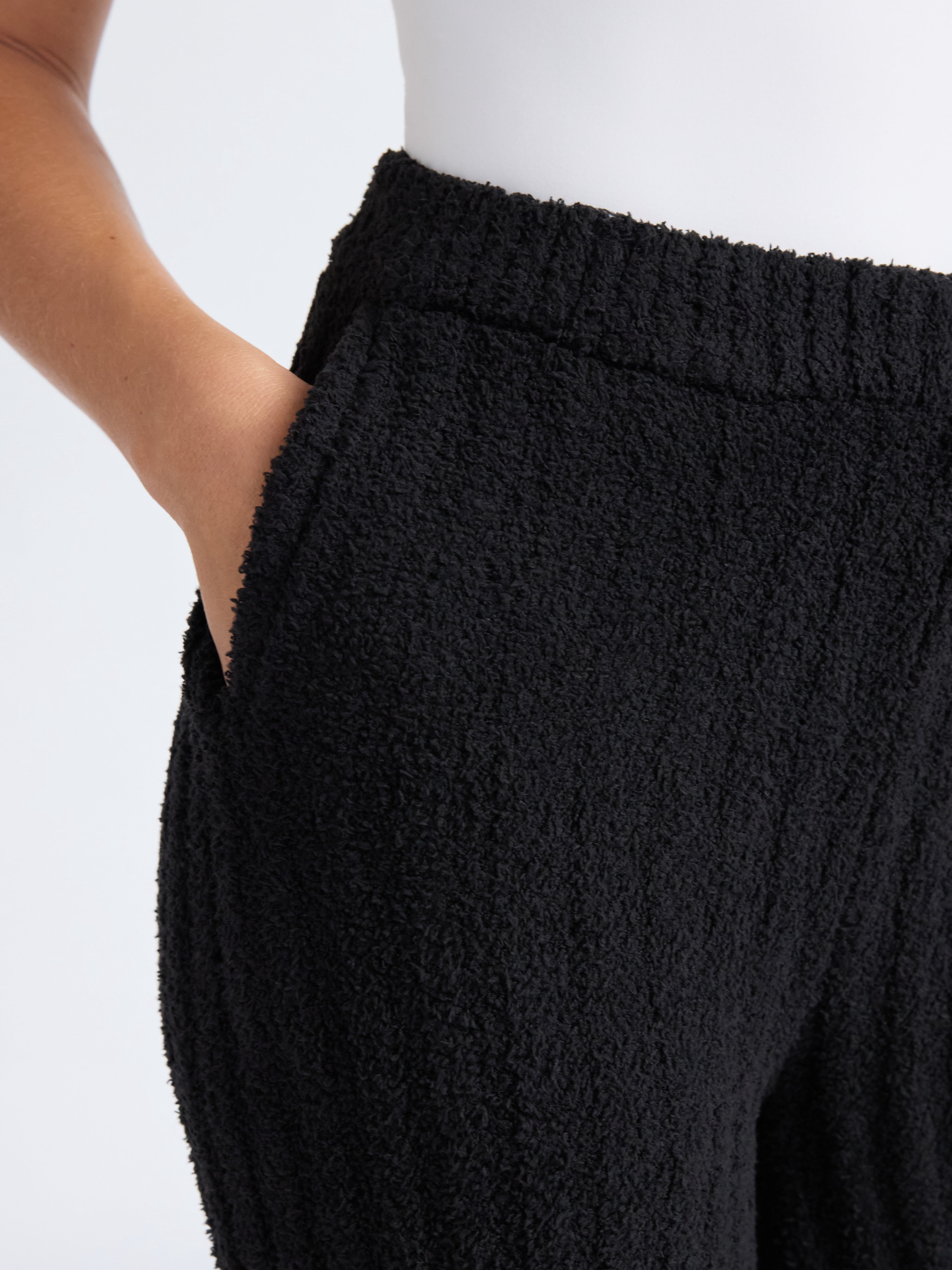 Joyspun Women's Sleepwear Ribbed Wide-Leg Pants, Sizes XS-3X