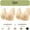 002 Beige, variant on 2 Pcs Bras for Women Front Closure Bras Push Up Bra No Underwire Plus Size Front Button Solid Bra