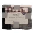 thumbnail image 1 of Set de Fundas para Almohadas Better Homes & Gardens King Size Diseño de Cuadros Color Negro 2 Piezas, 1 of 4
