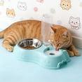 thumbnail image 5 of Eoozwa Stainless Steel Pet Bowl Automatic Water Dispenser 2 In 1 Food and Water Gravity Feeder for Small Medium Dog Cat Easy Clean Non Skid, 5 of 6