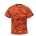 thumbnail image 4 of Digital Camouflage Poly Cotton T-Shirt, Orange Digital Camo, 4 of 4