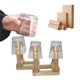 thumbnail image 3 of Estante de almacenamiento de desagüe de taza desmontable plegable de madera | Organizador de cocina caqui de madera de haya | Soporte portátil antideslizante para vasos, tazas, vasos de cerveza |, 3 of 5