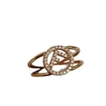 thumbnail image 4 of Pre-Owned FENDI F-Is Ring, Medium, Gold with Rhinestones, Women's, 4 of 7