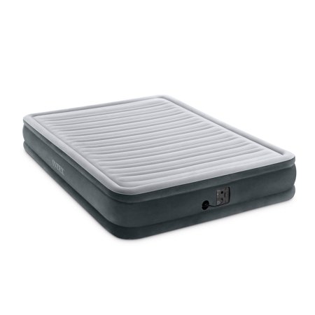 Intex Dura Beam Queen Air Bed Mattress with Built In Pump & 120V