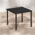 thumbnail image 3 of Outsunny Outdoor Dining Table for 4, Square HDPE Patio Table, 3 of 10