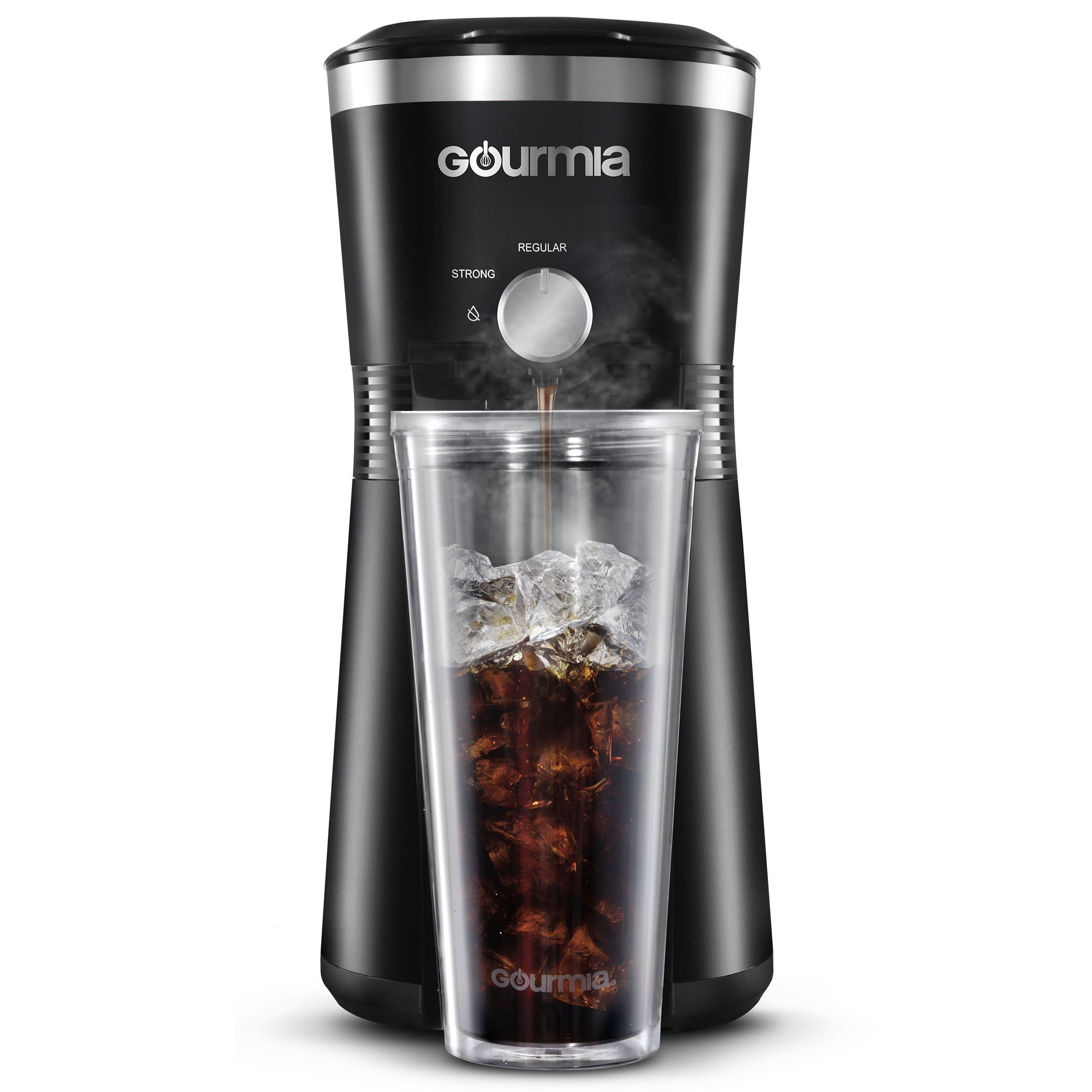Gourmia GCM9825 Cold Brew Coffee Maker Gourmet Iced Coffee Maker With Removable Steeping Column Airtight Design For The Freshest Brew 1 Liter Capacity 