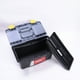 thumbnail image 4 of Caja de herramientas de plástico Organizador pequeño de 10 pulgadas | Estuche de almacenamiento de doble capa con asa | Bandeja extraíble | Doble cerradura segura | Caja de herramientas duradera y, 4 of 8