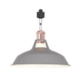 thumbnail image 1 of FSLiving H-Type Track Lighting E26 Base Industrial Adjustable Angle Lamp Grey Metal Shade with Rose Gold Socket Track Light Fixture for Slope Ceiling Gimbal,Bulb and Track Not Included - 1 Light, 1 of 6