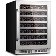 Whynter 24 inch Wine Cooler Refrigerator, 54 Bottle Wine Fridge with Stainless Steel Glass Door