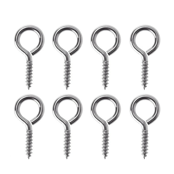 WHAMVOX 50 PCS Silver Screw Eye Pins for Jewelry Making Durable Carbon Steel Findings Perfect for Art Projects