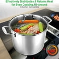 thumbnail image 7 of NutriChef Heavy Duty 15 Quart Stainless Steel Stock Pot with Handles and Lid, 7 of 7