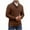 c01Brown, variant on USNSM Men's Dressy Cable-Knit Sweater Solid Color Long Sleeved Buttoned Mock Neck Pullover for Fall and Winter Green S