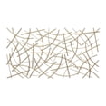 thumbnail image 5 of Polaris Rectangle Curved Metal Abstract Wall Art - Gold, 5 of 11