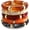 5pcs-orange & red & brown bangles, variant on 6pcs Chunky Acrylic Bangle Bracelets for Women, Resin Bamboo Brown Stretchy Bracelet Stack, Fashion Jewelry for Women