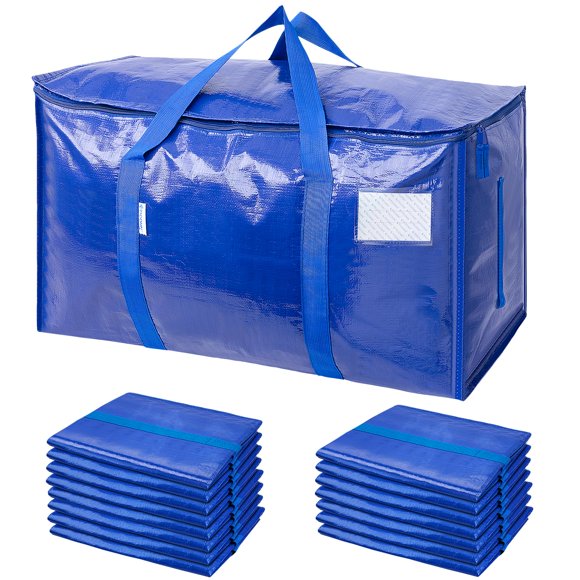 Bolsas de mudanza TICONN extra grandes, paquete de 16 con cremalleras y asas