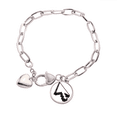 thumbnail image 1 of Videojuegos de Marsella Pulsera de cadena de corazón joyería encanto moda, 1 of 3