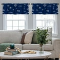 thumbnail image 4 of LALILO Kitchen Curtain Valance Tribal Art Boho Ethnic Rod Pocket Window Curtain 52"x 18" Set of 2, 4 of 5